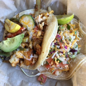 Gluten-free tacos from Sharky's Mexican Grill
